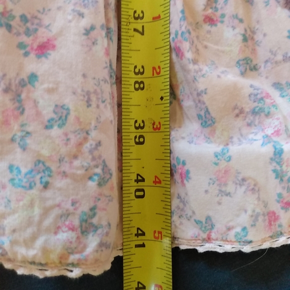 LoveShackFancy CAMILLE Petticoat Tier Floral Chic Dress Pink Patchwork Shabby XS - Picture 13 of 14